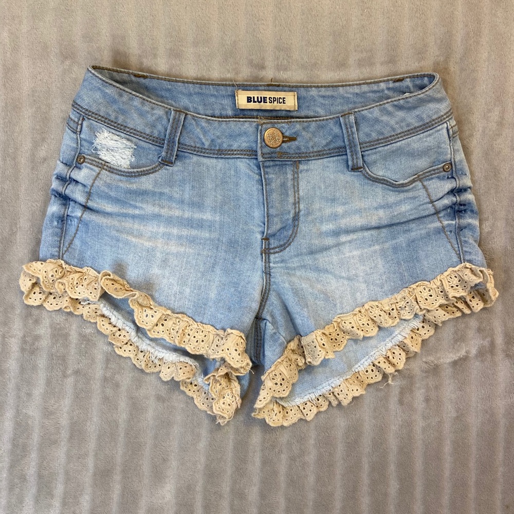 Blue Spice Jean Shorts